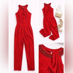Elegant Red Jumpsuit